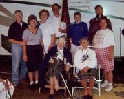 [Jane and Elsie: oldest campers at Grandfather Mountain 2000]