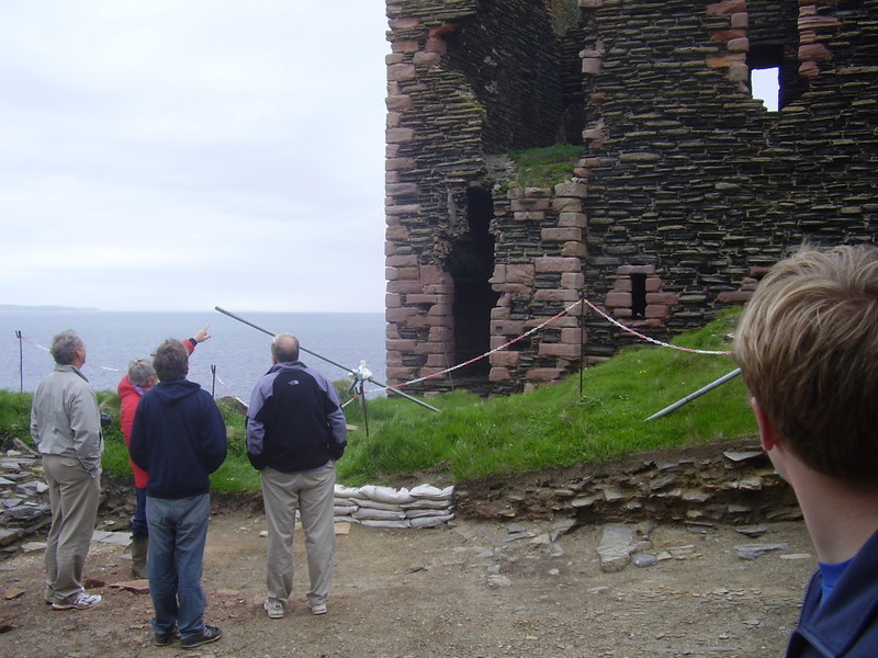 Ian explaining layers of construction