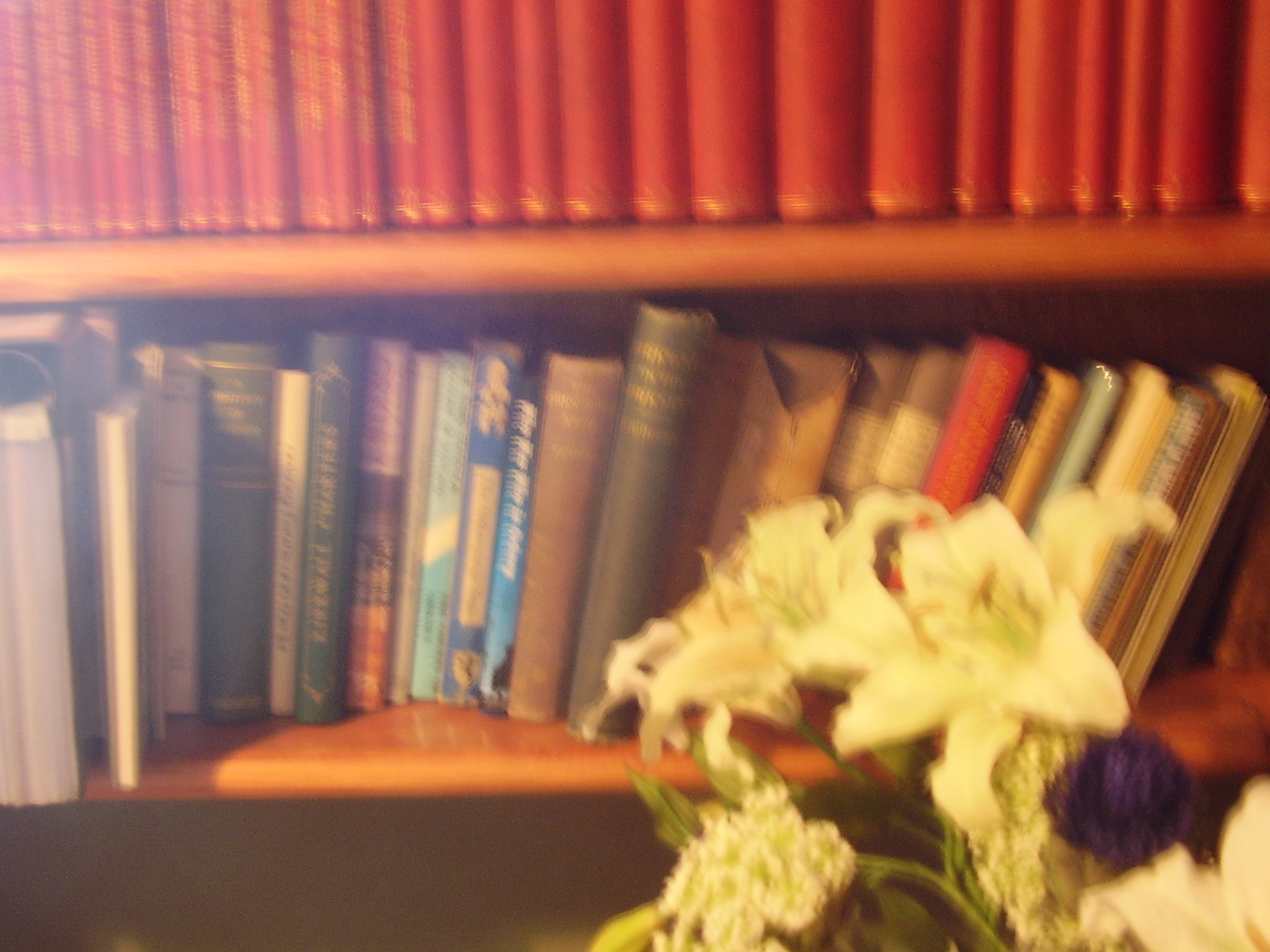 Books and flowers